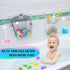 2 x Mesh Bath Toy Organizer + 6 Ultra Strong Hooks – The Perfect Bathtub Toy Holder & Bathroom or Shower Caddy – These Multi-use Net Bags Make Bab...